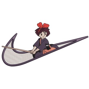 Swoosh x Kiki's Delivery Service Embroidery Design 4 Sizes