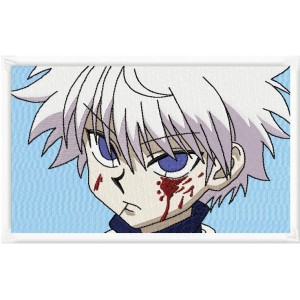 Killua Rectangle Embroidery Design 5 Sizes