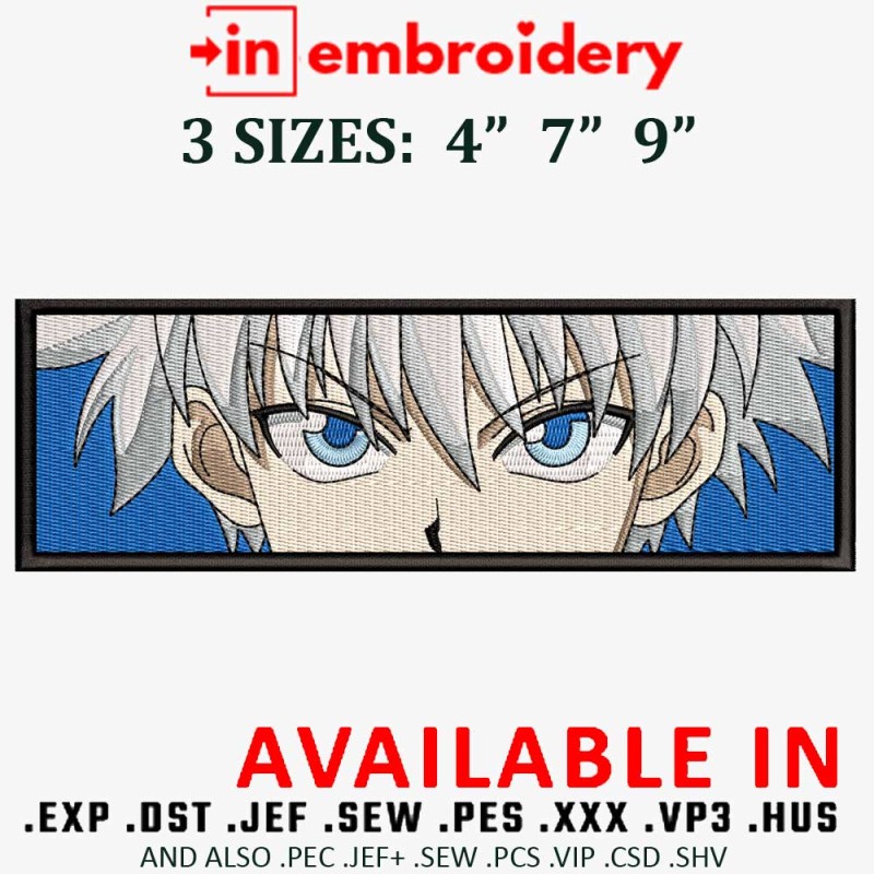 Killua Eyes Embroidery Design 3 Sizes