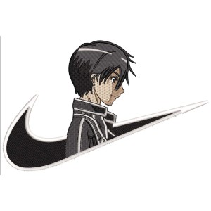 Swoosh x Kirito Anime Boy Embroidery Design 4 Sizes