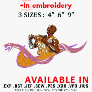 Swoosh x Kobe Bryant Embroidery Design 3 Sizes