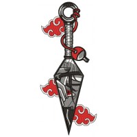 Kunai Embroidery Design 5 Sizes