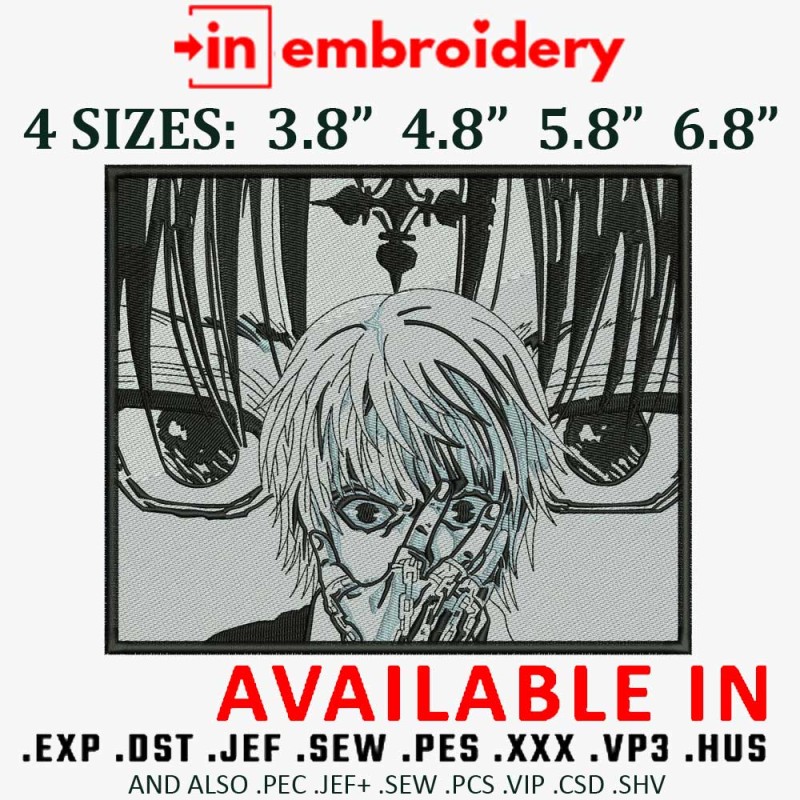 Kurapika Icons Embroidery Design 4 Sizes