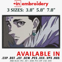 Kuroro Lucifer Anime Embroidery Design 3 Sizes