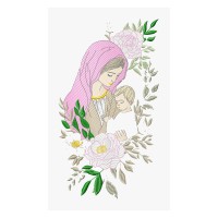 Lilac Embroidery Design 3 Sizes