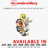 Looney Tunes Baby Embroidery Designs 11 Sizes