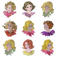 Lovely Ladies Embroidery Design 20 Designs Free Download