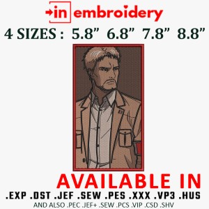 Reiner Fashion Man Embroidery Design 4 Sizes