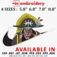 Swoosh x Marshall D. Teach Embroidery Design 4 Sizes