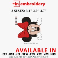 Mickey Mouse Embroidery Design 3 Sizes