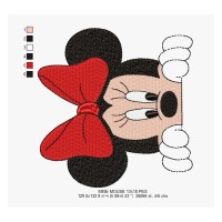 Mickey Mouse Embroidery Design 3 Sizes