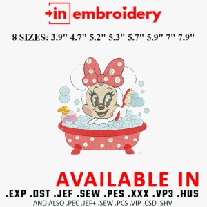 Minnie Mouse Baby Embroidery Designs 8 Sizes Minnie Mouse Baby Embroidery Designs 8 Sizes