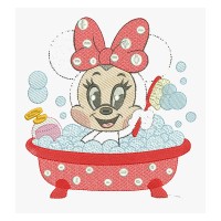 Minnie Mouse Baby Embroidery Designs 8 Sizes