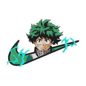 Swooch Izuku Midoriya Embroidery Design 3 Sizes