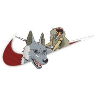Swoosh x Mononoke PRINCESS Embroidery Design 4 Sizes