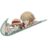 Swoosh x MOVING CASTLE Embroidery Design 4 Sizes