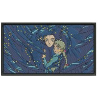 MOVING CASTLE Embroidery Design 4 Sizes