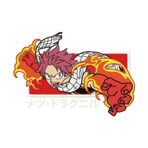 Natsu Fire Boy Embroidery Design 5 Sizes