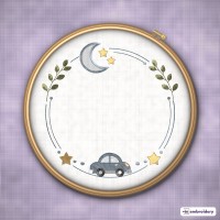Baby Boy Car Alphabet & Nursery Embroidery Designs Set