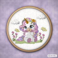 Baby Unicorn & Rainbow Embroidery Designs – 6 Designs