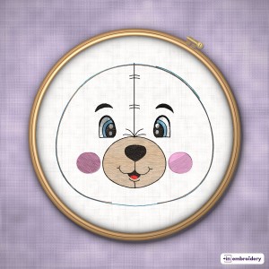 In the Hoop Baby Lovey Rattle Embroidery Patterns – Kitten & Teddy