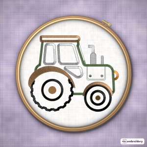 Minimalist Kids Embroidery Designs – Rainbow, Train, Tractor & More