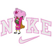 Pig Girl Embroidery Design 3 Sizes