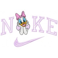 Duck Pink Girl Embroidery Design 3 Sizes