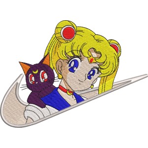 Swoosh x Sailor Moon Embroidery Design 3 Sizes