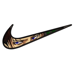 Swoosh x LEVI ACKERMAN Anime Embroidery Design 3 Sizes