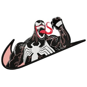 Venom Swoosh Embroidery Design 3 Sizes
