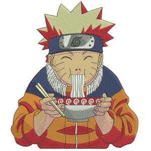 Naruto Ramen Embroidery Design 5 Sizes