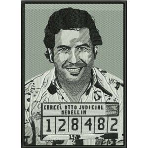 Pablo Escobar Embroidery Design 4 Sizes