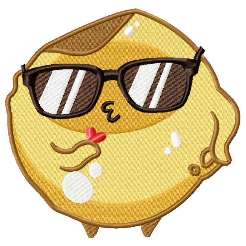 PANCAKE Embroidery Design 4 Sizes