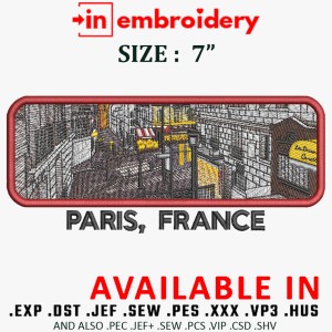 France Paris Free Embroidery Design