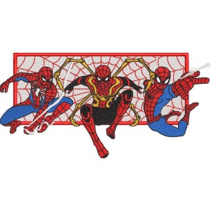 Spiderman three Embroidery Design 6 Sizes