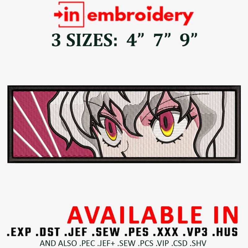 Pitou Eyes Embroidery Design 3 Sizes