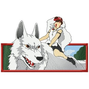 MONONOKE PRINCESS Embroidery Design 3 Sizes