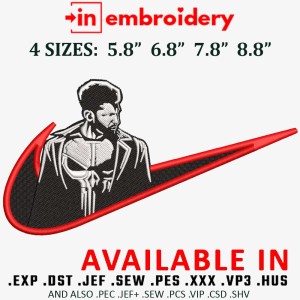 Swoosh x PUNISHER Embroidery Design 4 Sizes