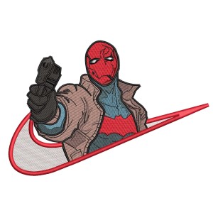Swoosh x RED HOOD Embroidery Design 4 Sizes