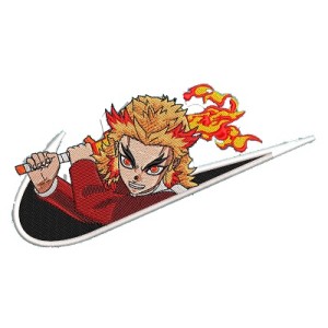 Rengoku Eyes Embroidery Design 3 Sizes