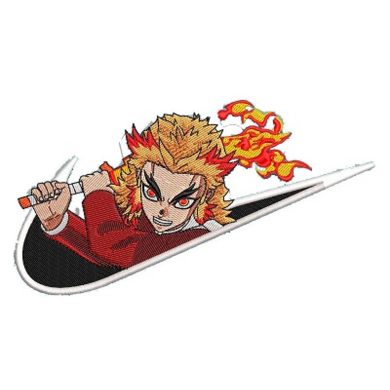Rengoku Eyes Embroidery Design 3 Sizes