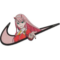 Swoosh x ZeroTwo Embroidery Design 4 Sizes