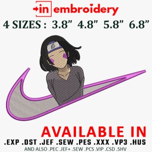 Swoosh x Rin Cute Embroidery Design 4 Sizes