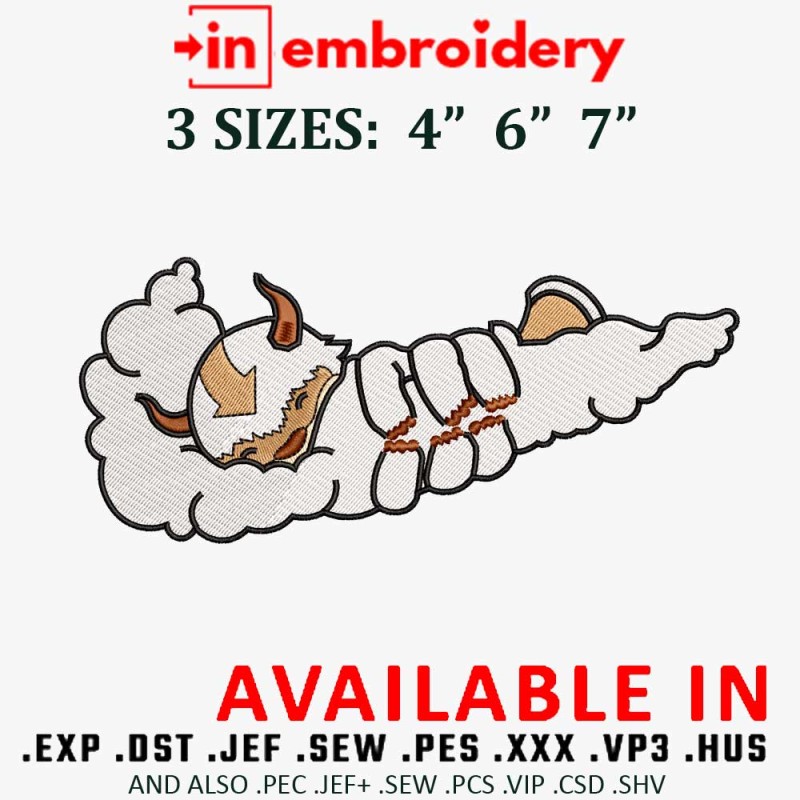 Swoosh x Appa Embroidery Design 3 Sizes