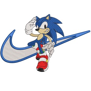 Swoosh x Sonic Embroidery Design 4 Sizes