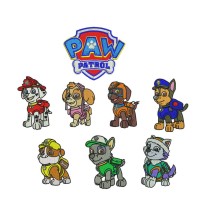 8 Paw Patrol Embroidery Designs 2 Sizes .hus .pes .vip .jef INSTANT DOWNLOAD