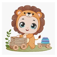 Safari Boy Embroidery Designs 4 Sizes
