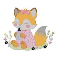 Sandy Fox Embroidery Design 6 Sizes Free Download