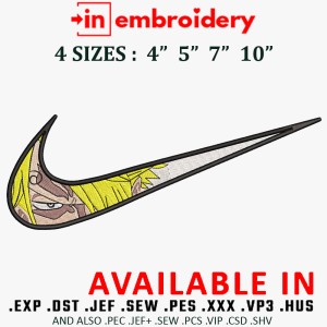 Swoosh x Sanji Embroidery Design 4 Sizes